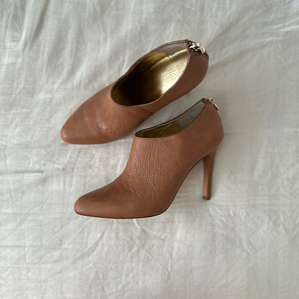 Coach ankle boots heels booties boutique designer shoes